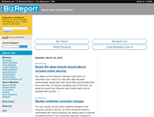 Tablet Screenshot of bizreport.com